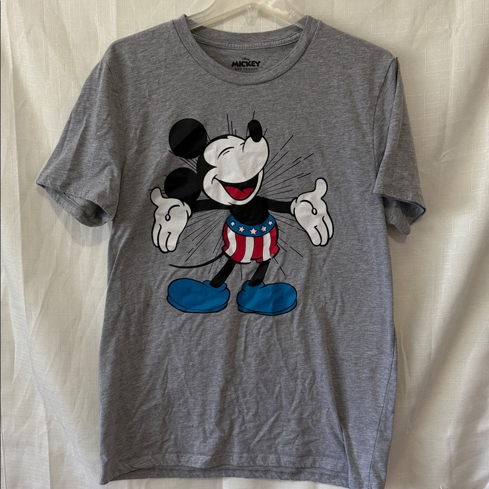 Disney Gray Mickey and Friends Tee